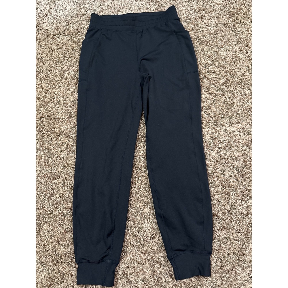 Fabletics Womens Black Jogger Pants Size Small Soft Lounge Pocket Athletic